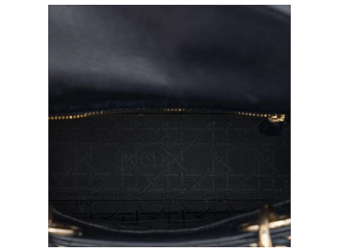 Dior Black Small Lambskin Cannage My ABCDior Lady Dior - vista 4