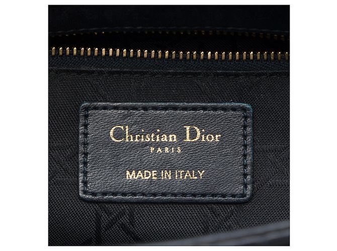 Dior Black Small Lambskin Cannage My ABCDior Lady Dior - vista 5