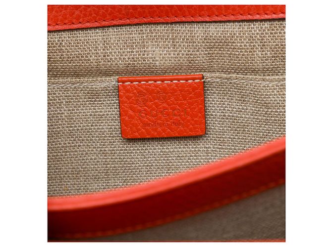 Gucci Orange Small Dollar Calfskin Interlocking G Crossbody - vista 5