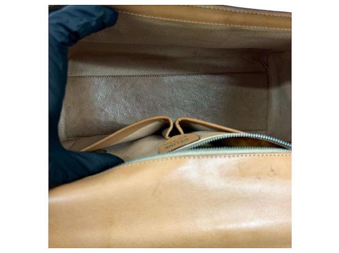 Céline Borsa a mano Celine Brown Macadam Coated Canvas Medallion - vista 3