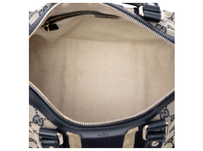 Borsa Boston Gucci Beige Medium GG Canvas Web Joy - vista 4