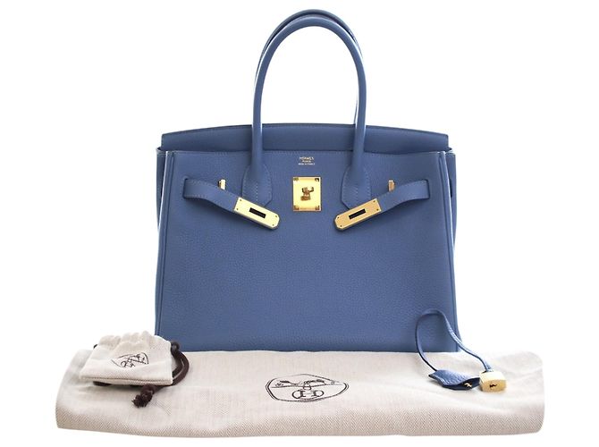 Hermès Blue Togo Birkin Retourne 30 - vista 12