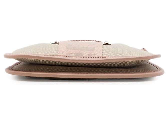 Fendi Beige Canvas Zucca Borsa Tape Crossbody - vista 3