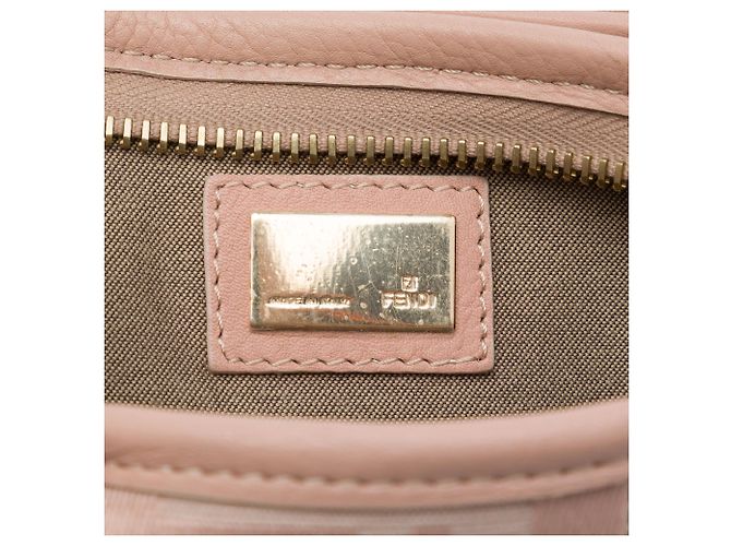Fendi Beige Canvas Zucca Borsa Tape Crossbody - vista 5