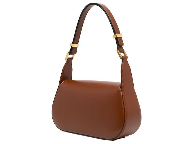 Borsa a tracolla Vlogo in pelle marrone Medium Valentino - vista 2