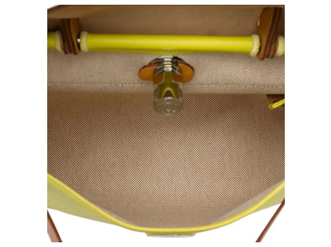 Hermès Yellow Toile H Berline Herbag Zip 31 - vista 4