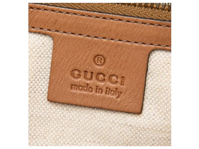 Borsa a mano Gucci Rania Medium GG Canvas Web Beige con manico superiore - vista 5