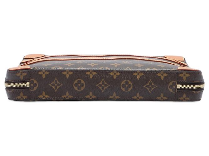 Louis Vuitton Brown Monogram Soft Trunk Messenger MM - vista 3