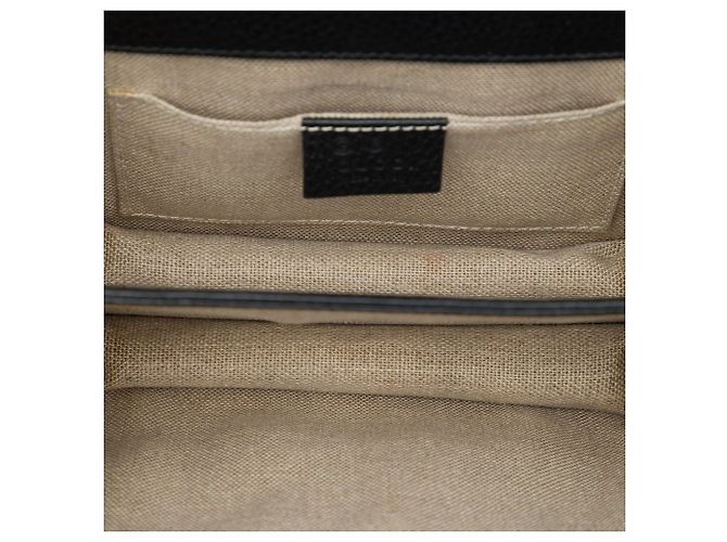 Gucci Borsa a tracolla Interlocking G in pelle di vitello Dollar Small Nera - vista 4