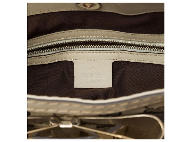 Gucci Beige GG Canvas Dialux Queen Hobo - vista 5