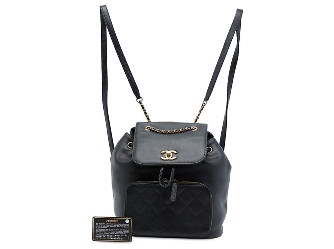 Zaino Chanel Black Caviar Business Affinity - vista 7