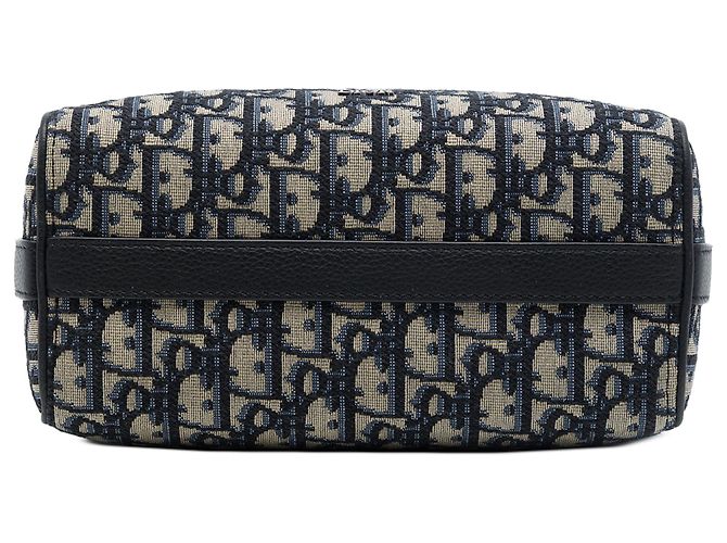 Borsa Lingot 22 in tela Oblique blu Dior - vista 3