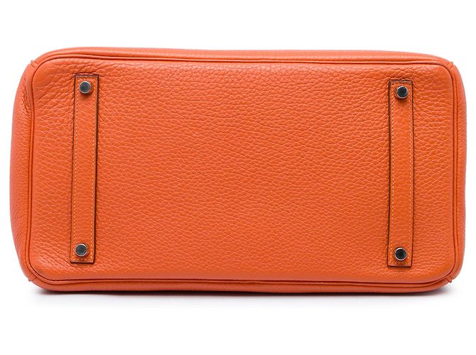 Hermès Orange Togo Birkin Retourne 35 - vista 3