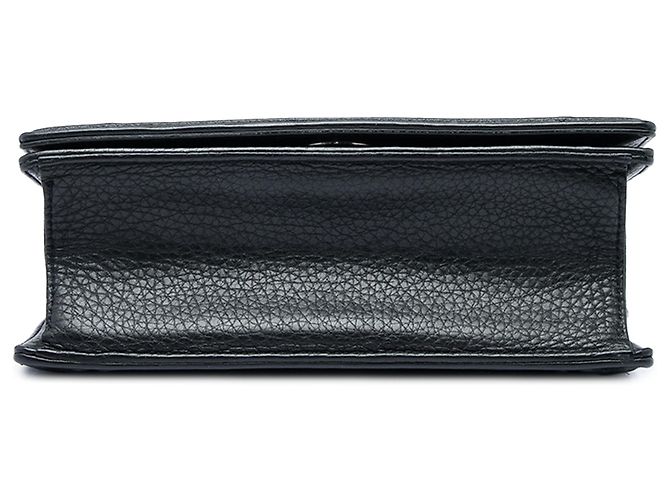 Dior Black Small Grained Calfskin Diorama Flap - vista 3