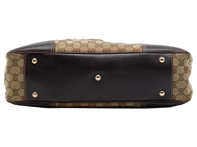 Borsa tote Gucci Princy in canvas GG beige - vista 3