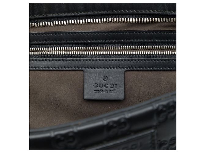 Pochette da polso Gucci Black Guccissima - vista 5
