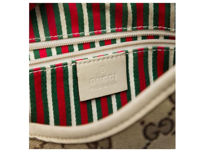 Gucci New Britt Hobo in canvas GG beige - vista 5