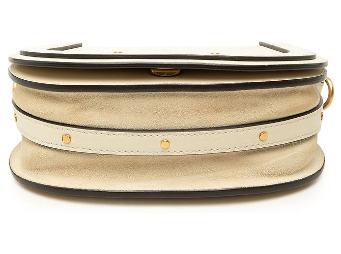Borsa Nile Bracelet Chloé in pelle bianca, piccola - vista 3