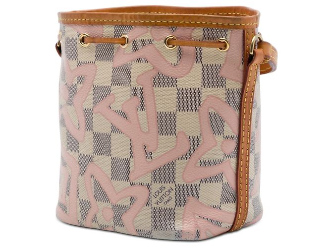 Louis Vuitton White Damier Azur Tahitienne Nano Noe - vista 2