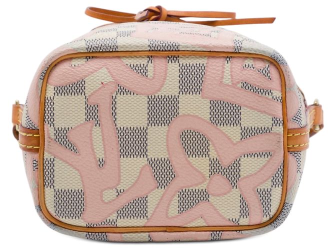 Louis Vuitton White Damier Azur Tahitienne Nano Noe - vista 3