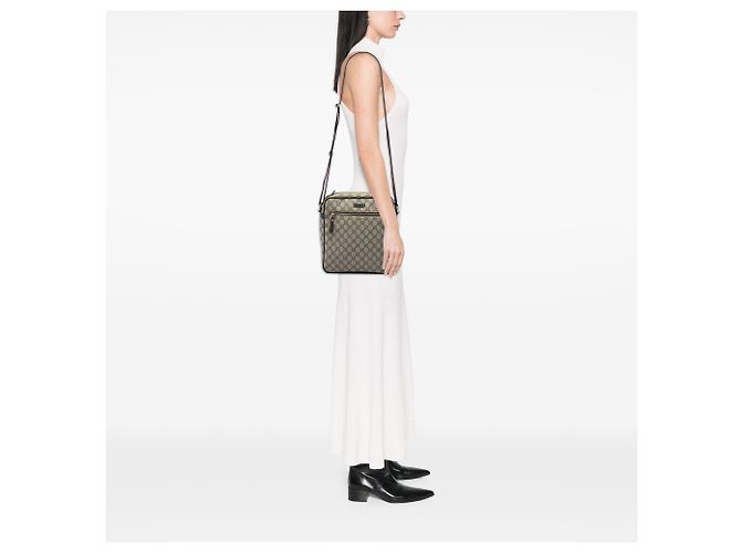 Gucci Beige GG Supreme Crossbody - vista 5