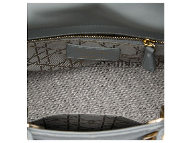 Dior Gray Small Lambskin Cannage MyABCDior Lady Dior - vista 4