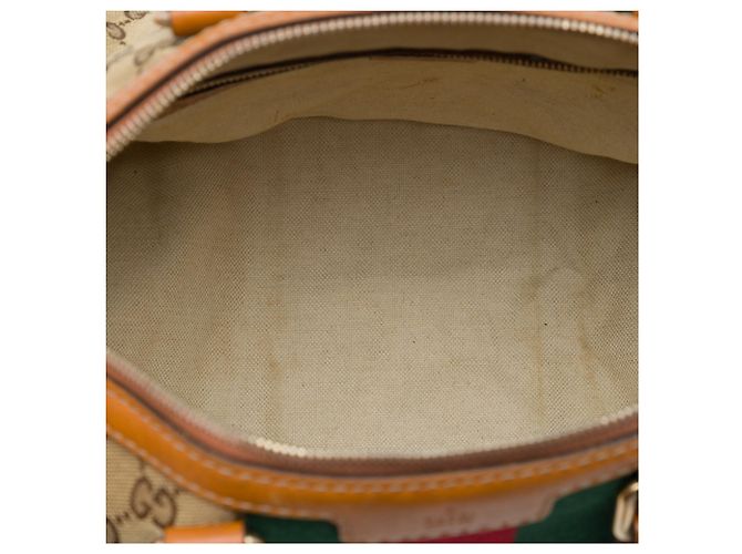 Borsa Boston Gucci Beige Medium GG Canvas Web Joy - vista 4