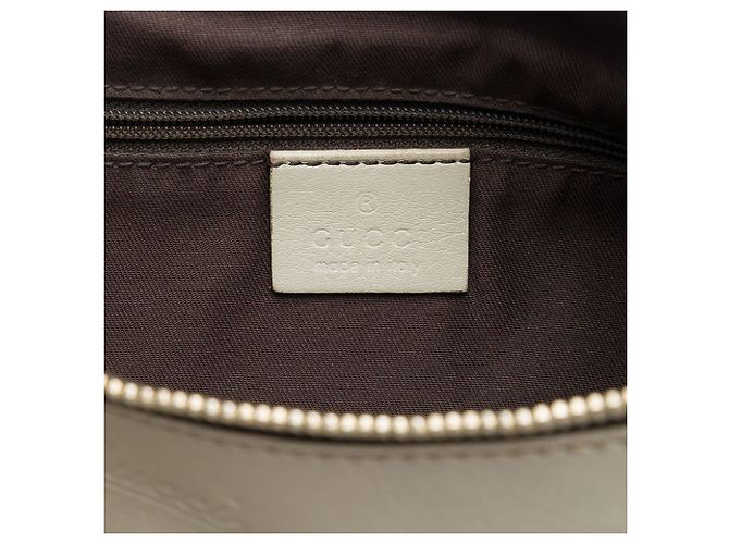 Borsa a tracolla Gucci White Guccissima Abbey D Ring - vista 5
