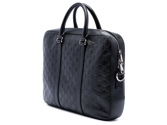 Borsa Business Gucci Black Guccissima - vista 2