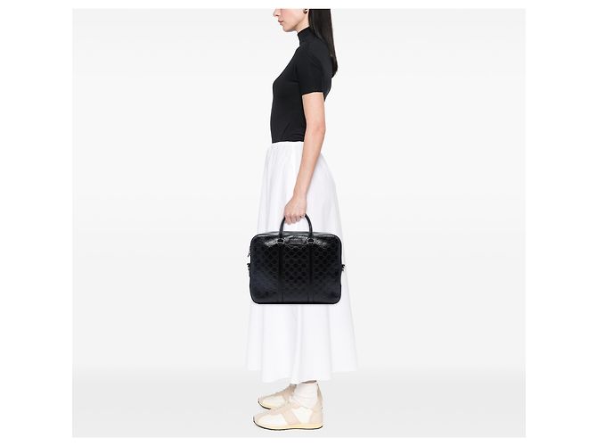 Borsa Business Gucci Black Guccissima - vista 6