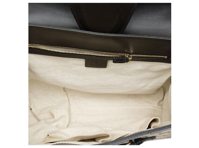 Borsa a tracolla Gucci Emily Large in tela GG beige - vista 4
