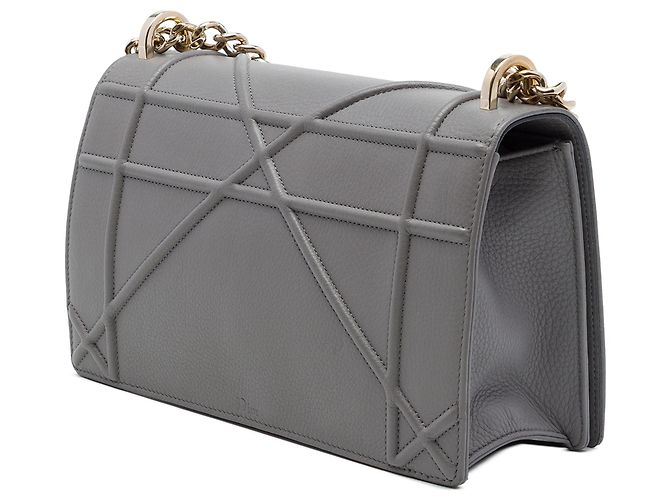 Dior Gray Medium Grained Calfskin Diorama Flap - vista 2