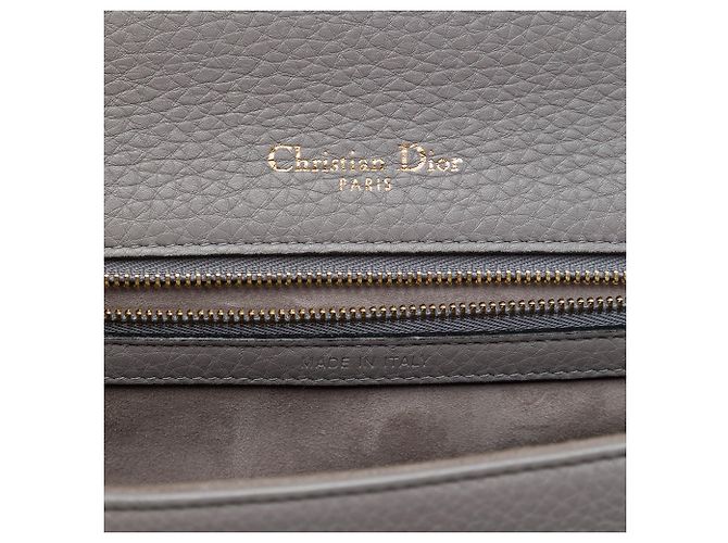 Dior Gray Medium Grained Calfskin Diorama Flap - vista 5