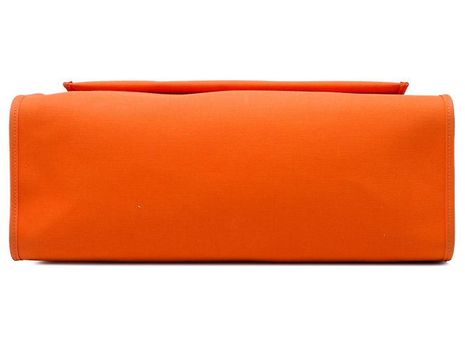 Hermès Orange Toile Herbag Zip 39 - vista 3