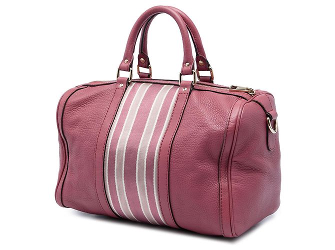 Borsa Boston Gucci Joy Medium in pelle di vitello rosa con Web - vista 2