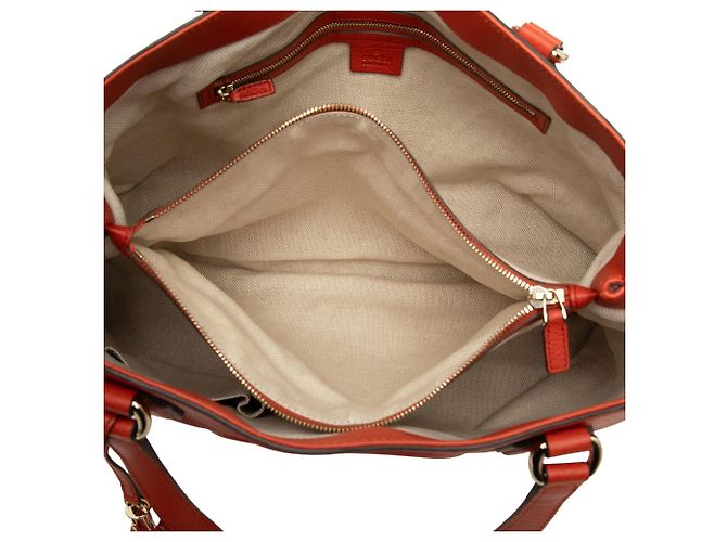 Gucci Soho Working Tote aus Kalbsleder in Orange, Medium - Ansicht 4