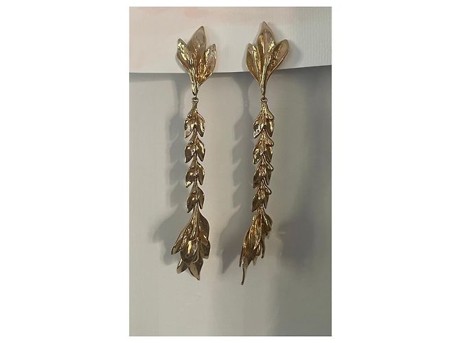 Yves Saint Laurent Hängeohrringe Blattform - Ansicht 2