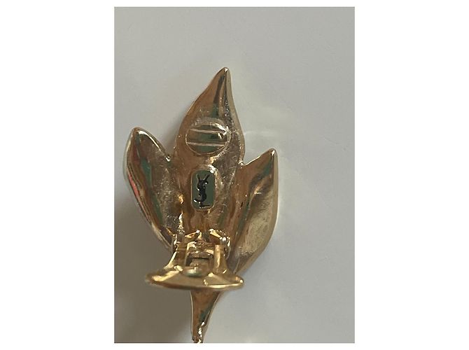 Yves Saint Laurent Hängeohrringe Blattform - Ansicht 3