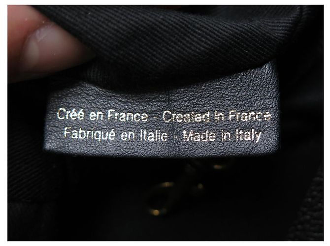 NUOVA BORSA A MANO JEROME DREYFUSS PEPITO M IN PELLE NERA BORSA A TRACCOLLA PURSE - vista 12