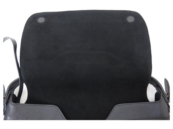 NUOVA BORSA A MANO JEROME DREYFUSS PEPITO M IN PELLE NERA BORSA A TRACCOLLA PURSE - vista 9