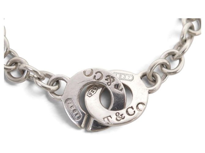 TIFFANY & CO 1837 INTERLOCKING CIRCLES BRACELET IN STERLING SILVER 22GR SILVER - view 2