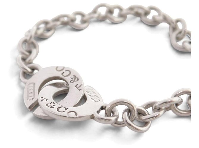 TIFFANY & CO 1837 INTERLOCKING CIRCLES BRACELET IN STERLING SILVER 22GR SILVER - view 4