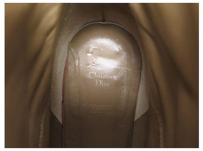 NEU CHRISTIAN DIOR ETRIER LOW BOOTS 36.5 BEIGE VELOURS - Ansicht 10