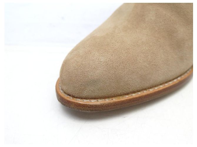 NEU CHRISTIAN DIOR ETRIER LOW BOOTS 36.5 BEIGE VELOURS - Ansicht 11