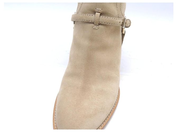 NEU CHRISTIAN DIOR ETRIER LOW BOOTS 36.5 BEIGE VELOURS - Ansicht 13