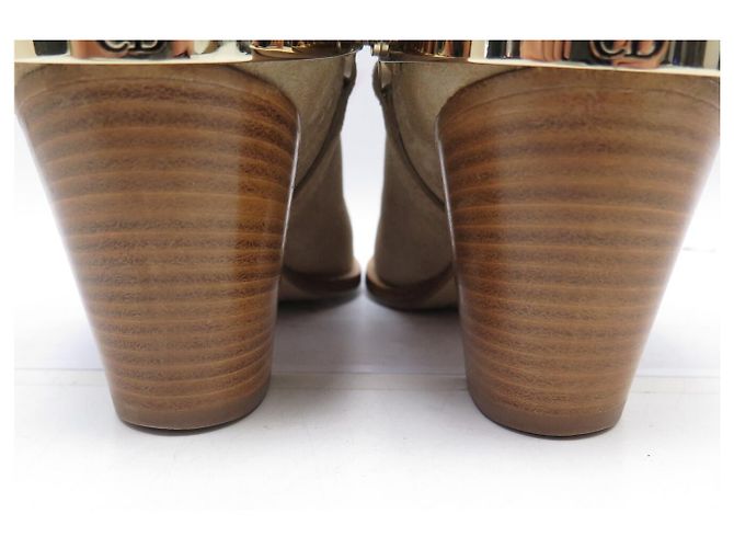 NEU CHRISTIAN DIOR ETRIER LOW BOOTS 36.5 BEIGE VELOURS - Ansicht 6