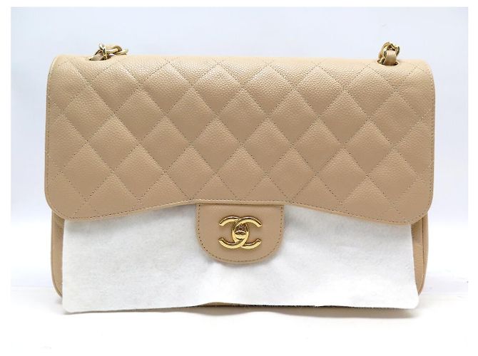 NUOVA BORSA CHANEL GRANDE CLASSICA TIMELESS JUMBO CAVIAR A TRACCOLLA - vista 21