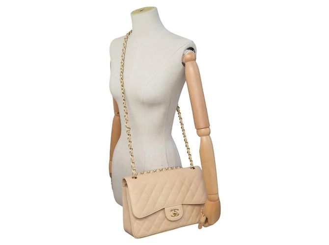 NUOVA BORSA CHANEL GRANDE CLASSICA TIMELESS JUMBO CAVIAR A TRACCOLLA - vista 5