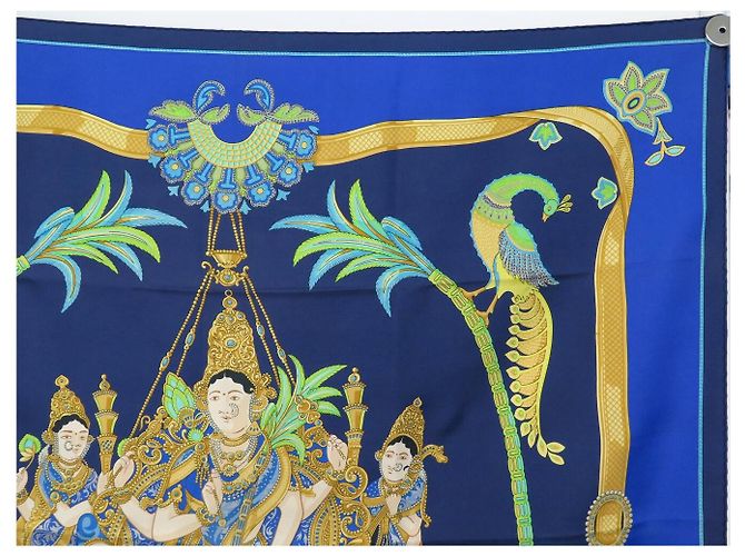 Hermès VINTAGE HERMES INDIA 1ERE EDITION CATHY LATHAM 1986 SEIDENTUCH - Ansicht 3