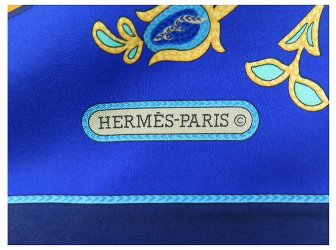 Hermès VINTAGE HERMES INDIA 1ERE EDITION CATHY LATHAM 1986 SEIDENTUCH - Ansicht 7